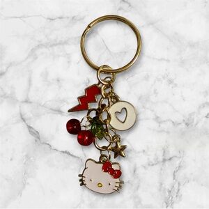 Hello Kitty Keychain with Charms